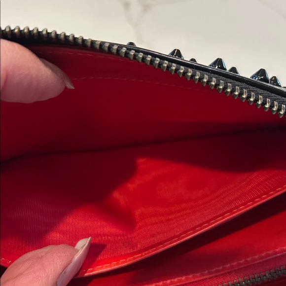 Christian Louboutin Black Spiked Wallet - Picture 6 of 11